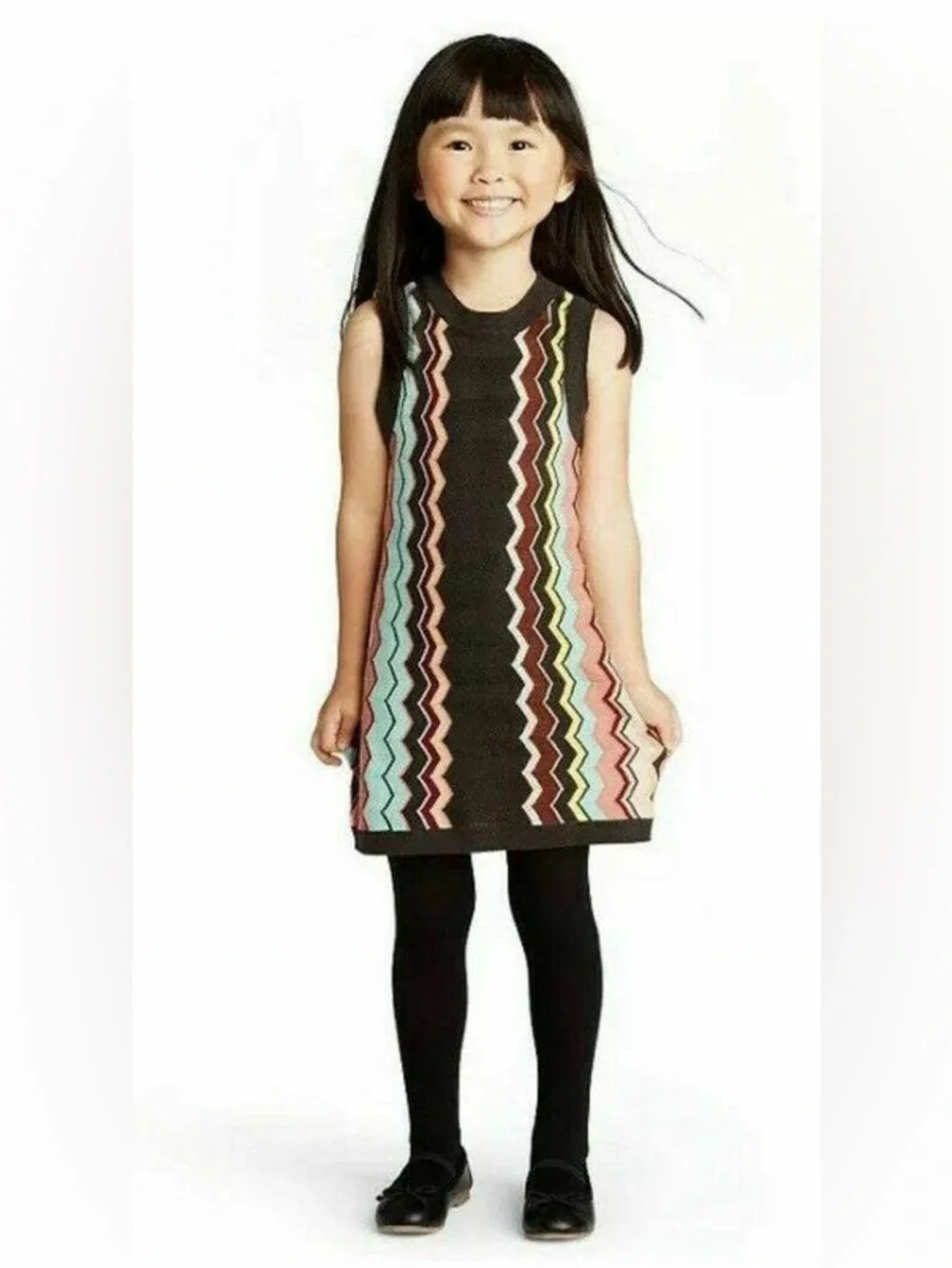 Missoni x Target Toddler Chevron Crochet Knit Shift Dress, Size XS (4T)